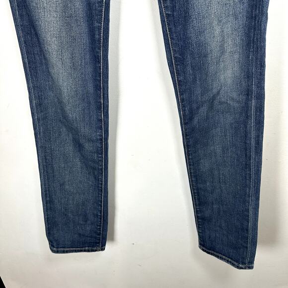 Paige Jimmy Jimmy Skinny Low Rise Jeans Blue Medium Wash Cotton Blend Size 26 - Picture 6 of 12